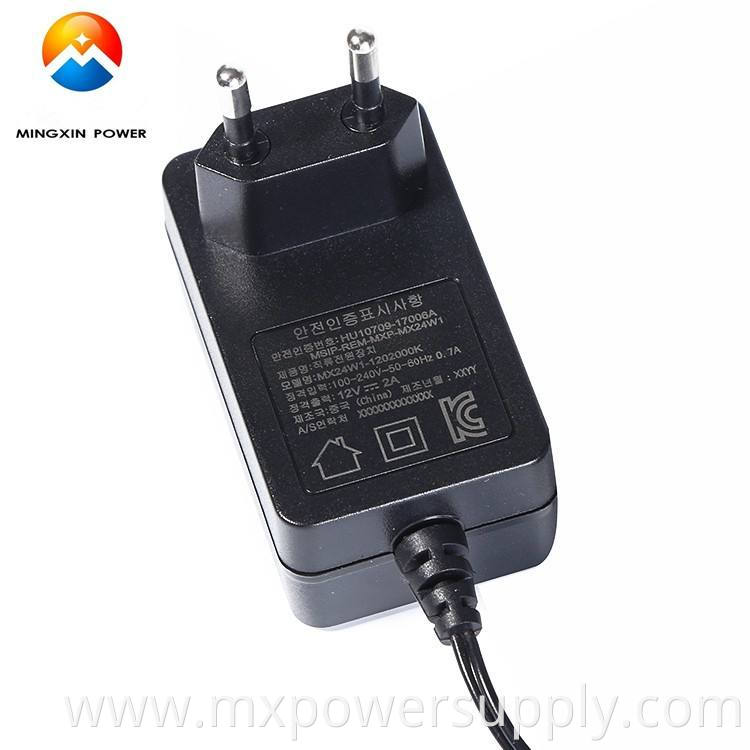 12v2a Wall Mount Ac-Dc adapter with KC KCC